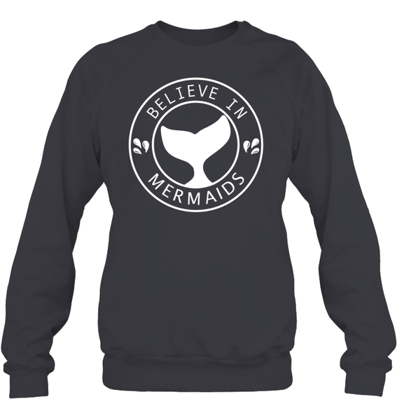Believe In Mermaids Shirt Unisex Fleece Pullover Sweatshirt
