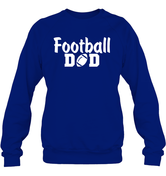 Football Dad Shirt - The Ultimate Game Day Essential Unisex Fleece Pullover Sweatshirt