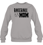 Baseball Mom Shirt Unisex Fleece Pullover Sweatshirt With Baseball
