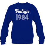 1984 Retro Vintage Birth Year Blast Unisex Fleece Pullover Sweatshirt