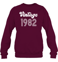 1982 Retro Vintage Birth Year Blast Unisex Fleece Pullover Sweatshirt