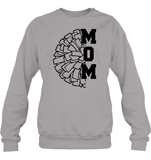Cheer Mom With Pom Pom Unisex Fleece Pullover Sweatshirt