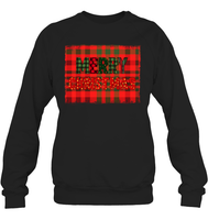 Merry Christmas Shirt  With Plaid For Women
