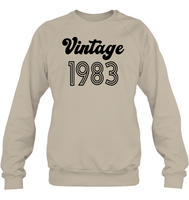 1983 Retro Vintage Birth Year Blast Unisex Fleece Pullover Sweatshirt