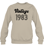 1983 Retro Vintage Birth Year Blast Unisex Fleece Pullover Sweatshirt