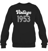 1953 Retro Vintage Birth Year Blast Unisex Fleece Pullover Sweatshirt