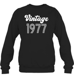 1977 Retro Vintage Birth Year Blast Unisex Fleece Pullover Sweatshirt