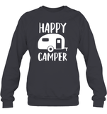 Happy Camper Unisex Fleece Pullover Sweatshirt