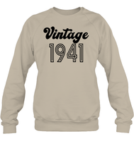 1941 Retro Vintage Birth Year Blast Unisex Fleece Pullover Sweatshirt