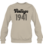 1941 Retro Vintage Birth Year Blast Unisex Fleece Pullover Sweatshirt