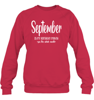 September Birthday Month Unisex Fleece Pullover Sweatshirt