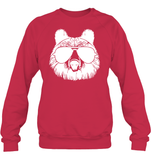 Cool Grizzly Bear Shirt Unisex Fleece Pullover Sweatshirt