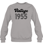 1955 Retro Vintage Birth Year Blast Unisex Fleece Pullover Sweatshirt