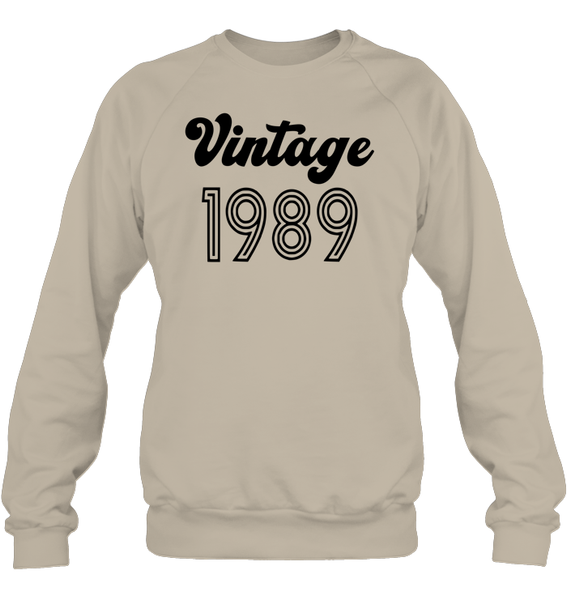 1989 Retro Vintage Birth Year Blast Unisex Fleece Pullover Sweatshirt