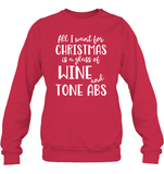 All I Want For Christmas Shirt Unisex Fleece Pullover Sweatshirt