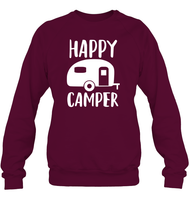Happy Camper Unisex Fleece Pullover Sweatshirt