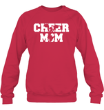 Cheer Mom With Cheerleader Unisex Fleece Pullover Sweatshirt