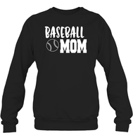 Baseball Mom Shirt Unisex Fleece Pullover Sweatshirt With Baseball