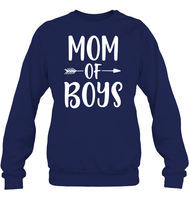 Mom Of Boys Family Shirt Unisex Fleece Pullover Sweatshirt