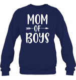 Mom Of Boys Family Shirt Unisex Fleece Pullover Sweatshirt