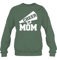 Cheer Mom With Megaphone Unisex Fleece Pullover Sweatshirt