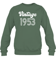 1953 Retro Vintage Birth Year Blast Unisex Fleece Pullover Sweatshirt