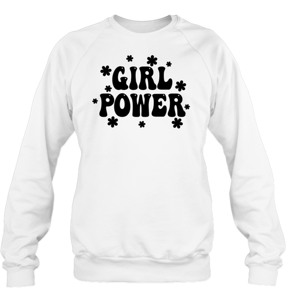 Girl Power Shirt Unisex Fleece Pullover Sweatshirt