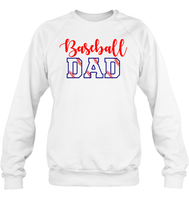 Baseball Dad Shirt, Long Sleeve, Hoodie, and Sweatshirt With Baseball Stripes