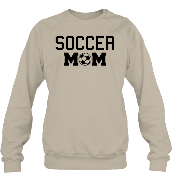Soccer Mom Sports Shirt Unisex Fleece Pullover Sweatshirt