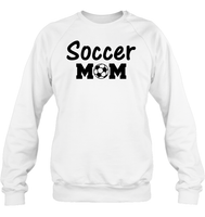 Soccer Mom Sports Shirt Unisex Fleece Pullover Sweatshirt