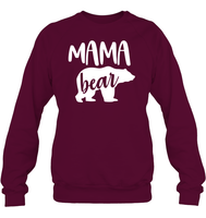 Mama Bear Family Shirt Unisex Fleece Pullover Sweatshirt