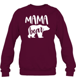 Mama Bear Family Shirt Unisex Fleece Pullover Sweatshirt