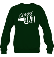 Cheer Dad With Megaphone Unisex Fleece Pullover Sweatshirt