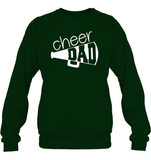 Cheer Dad With Megaphone Unisex Fleece Pullover Sweatshirt