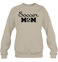 Soccer Mom Sports Shirt Unisex Fleece Pullover Sweatshirt
