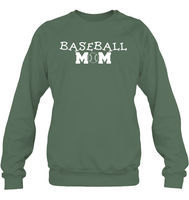 Baseball Mom Shirt Unisex Fleece Pullover Sweatshirt