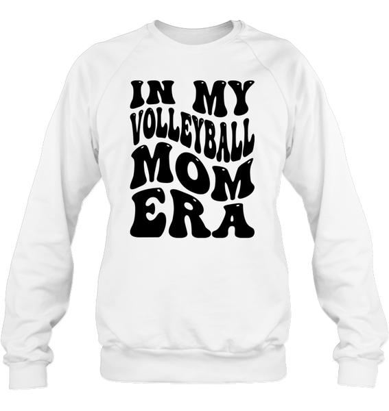 In My Volleyball Mom Era Sports Shirt Unisex Fleece Pullover Sweatshirt