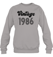 1986 Retro Vintage Birth Year Blast Unisex Fleece Pullover Sweatshirt