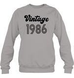 1986 Retro Vintage Birth Year Blast Unisex Fleece Pullover Sweatshirt