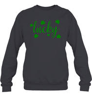 Lucky St Patrick's Day Shirt Unisex Fleece Pullover Sweatshirt