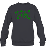 Lucky St Patrick's Day Shirt Unisex Fleece Pullover Sweatshirt