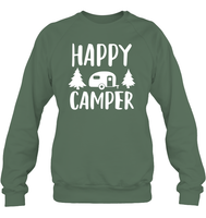 Happy Camper Unisex Fleece Pullover Sweatshirt