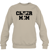 Cheer Mom With Cheerleader Unisex Fleece Pullover Sweatshirt