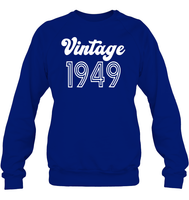 1949 Retro Vintage Birth Year Blast Unisex Fleece Pullover Sweatshirt