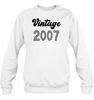 2007 Retro Vintage Birth Year Blast Unisex Fleece Pullover Sweatshirt