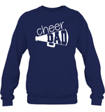 Cheer Dad With Megaphone Unisex Fleece Pullover Sweatshirt