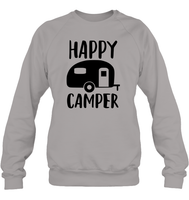 Happy Camper Unisex Fleece Pullover Sweatshirt