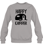 Happy Camper Unisex Fleece Pullover Sweatshirt