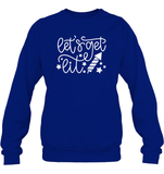 Let's Get Lit 4th Of July Shirt Unisex Fleece Pullover Sweatshirt