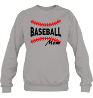 Baseball Mom Shirt, Long Sleeve, Hoodie, and Sweatshirt With Baseball Stripes